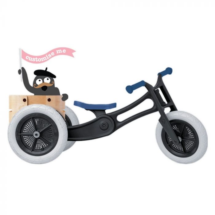 Беговел Wishbone Bike 3 in 1 (Recycled Edition) Black