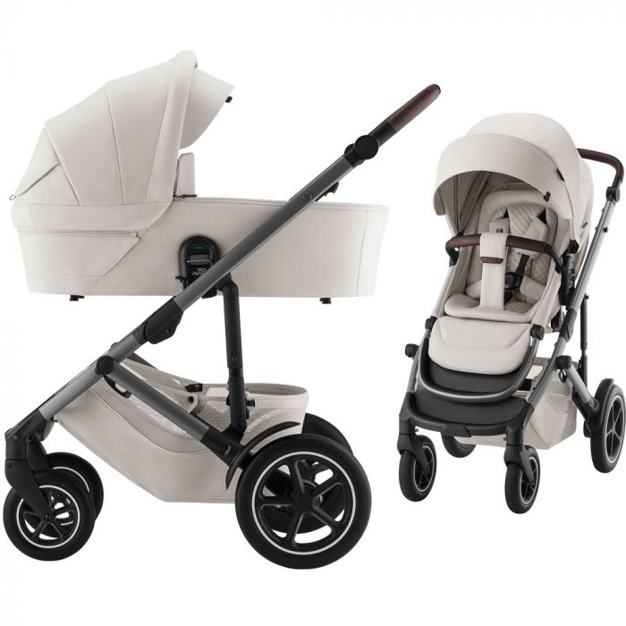 Britax Romer Smile 5Z всесезонная детская коляска 2 в 1 с большими колесами • Soft Taupe LUX Collection