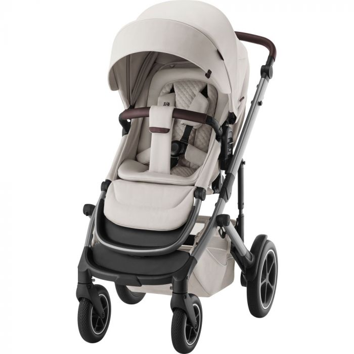 Britax Romer Smile 5Z всесезонная детская коляска 2 в 1 с большими колесами • Soft Taupe LUX Collection