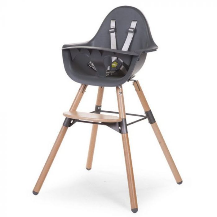 Стульчик 2 в 1 Childhome Evolu 2 Natural Anthracite (Чайлдхом)