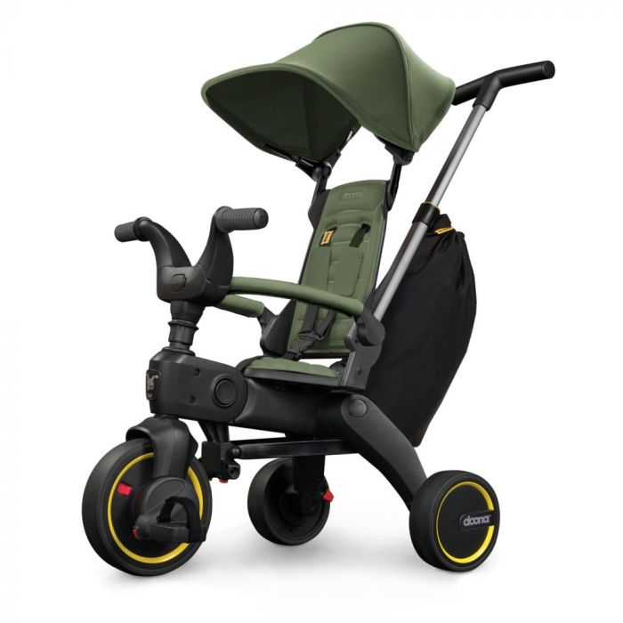 Doona Liki Trike S3 складной детский трехколесный велосипед с родительской ручкой 5в1 (от 10 месяцев до 3 лет) • Desert Green