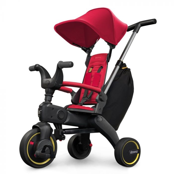 Doona Liki Trike S3 складной детский трехколесный велосипед с родительской ручкой 5в1 (от 10 месяцев до 3 лет) • Flame Red