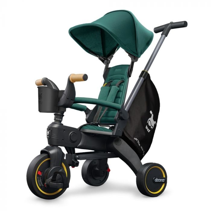 Doona Liki Trike S5 складной детский трехколесный велосипед с родительской ручкой 5в1 (от 10 месяцев до 3 лет) • Racing Green