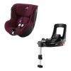 Автокресло Britax-Romer Dualfix iSense Burgundy Red с платформой Flex Base iSense