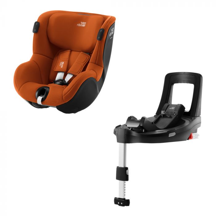 Автокресло Britax-Romer Dualfix iSense Golden Cognac с платформой Flex Base iSense