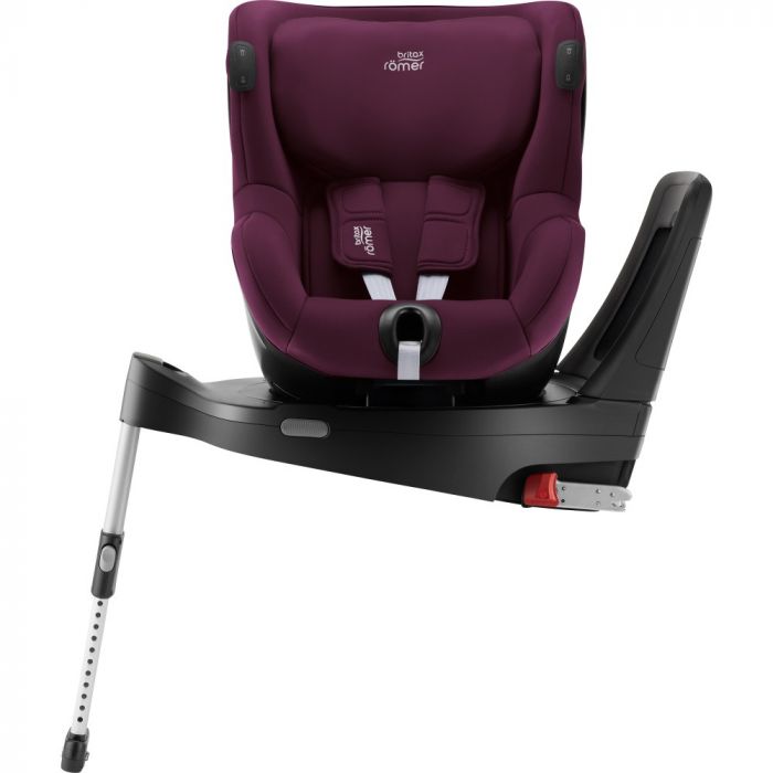 Автокресло Britax-Romer Dualfix iSense Burgundy Red с платформой Flex Base iSense