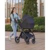 Carrello Omega Plus CRL-6540 детская коляска 2 в 1, всесезонная коляска с фонариком LED • Cosmo Black