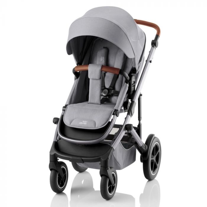 Britax Romer Smile 5Z всесезонная детская коляска 2 в 1 с большими колесами • Frost Grey