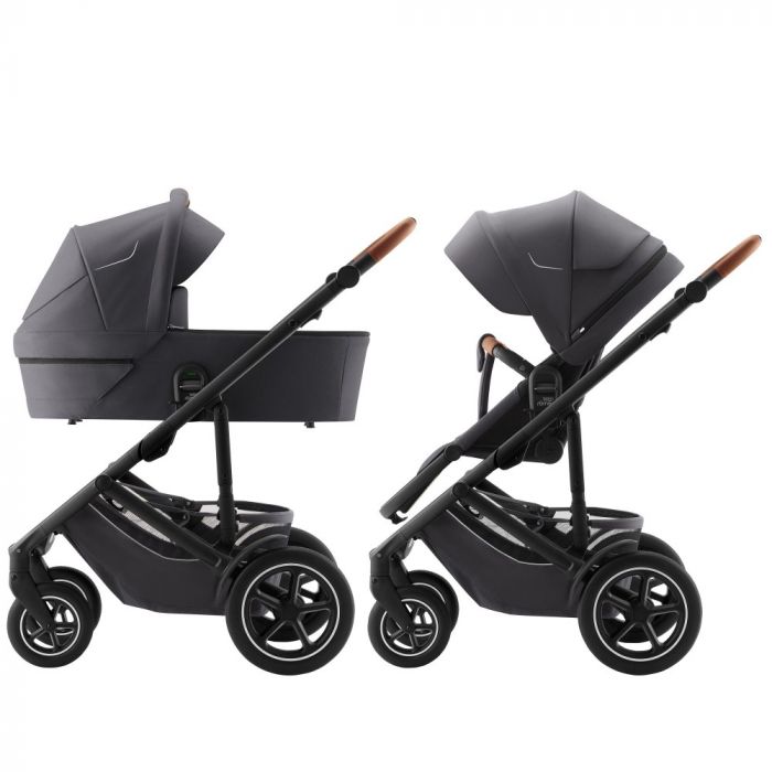 Britax Romer Smile 5Z всесезонная детская коляска 2 в 1 с большими колесами • Midnight Grey