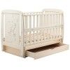 Кроватка Babyroom Умка маятник + ящик + откидной бок DUMYO-3 бук слоновая кость (626141)