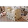 Кроватка Babyroom Умка маятник + ящик + откидной бок DUMYO-3 бук слоновая кость (626141)