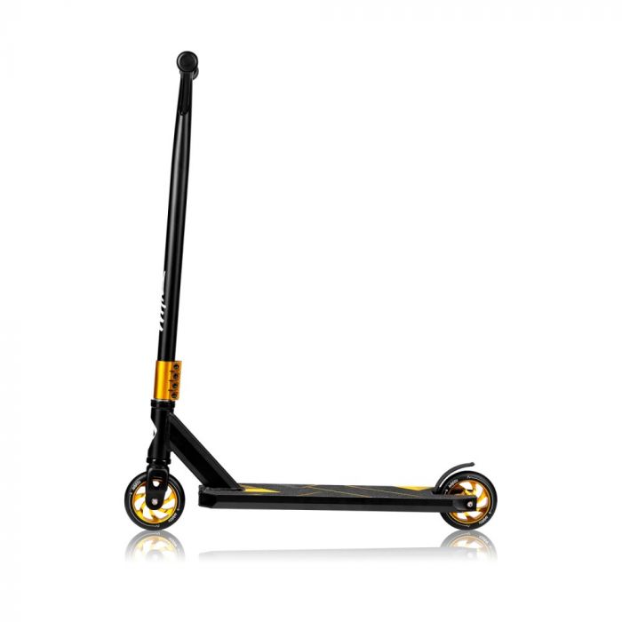 Двухколесный детский самокат Lionelo Whizz Black Carbon Yellow