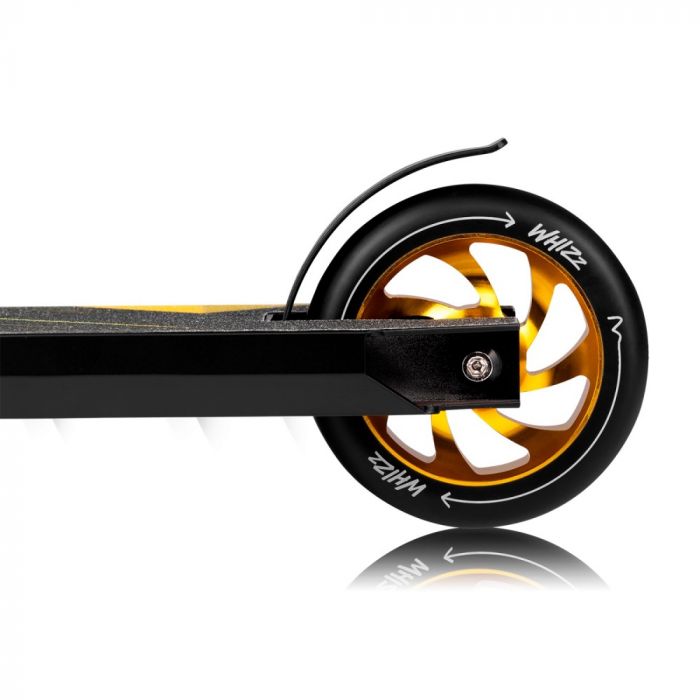 Двухколесный детский самокат Lionelo Whizz Black Carbon Yellow