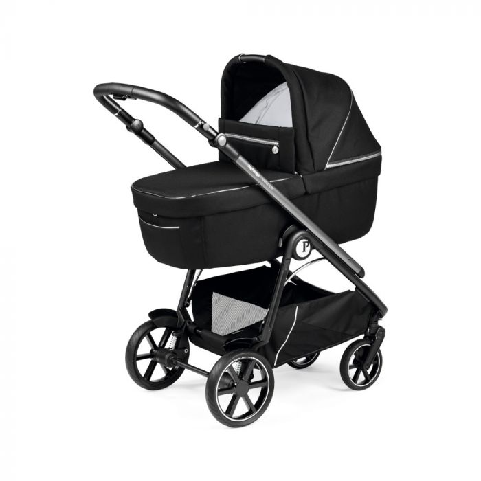 Peg Perego Culla Grande люлька для детской коляски Peg Perego, просторная люлька для новорожденных • Black Shine