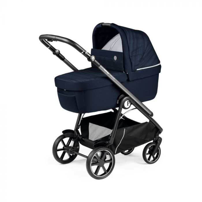 Peg Perego Culla Grande люлька для детской коляски Peg Perego, просторная люлька для новорожденных • Blue Shine