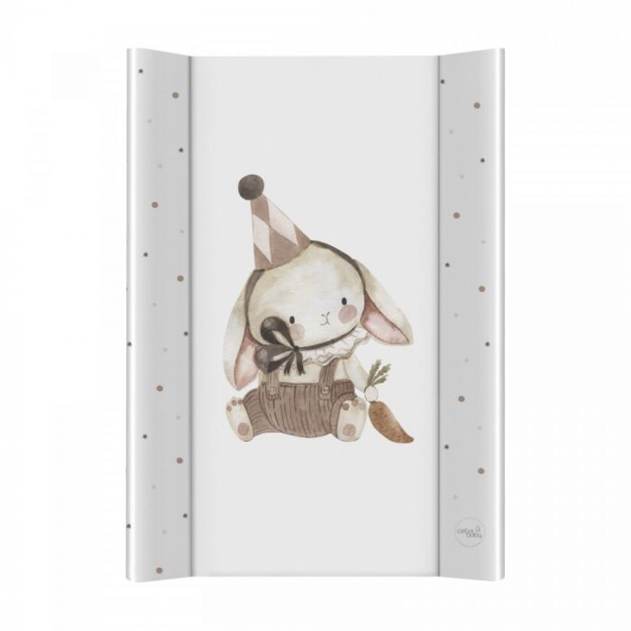 Пеленальная доска Cebababy Ultra light, 50x70 Clown Bunny, белый (W-204-000-751)