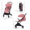 Kinderkraft Indy 2 легкая прогулочная коляска для путешествий • Dhalia Pink (KSINDY00PNK0000)