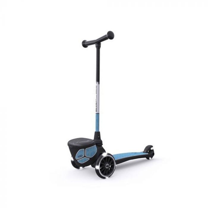 Детский самокат Scoot and Ride Highwaykick-2, синий, светящиеся колеса (SR-210201-STEEL)