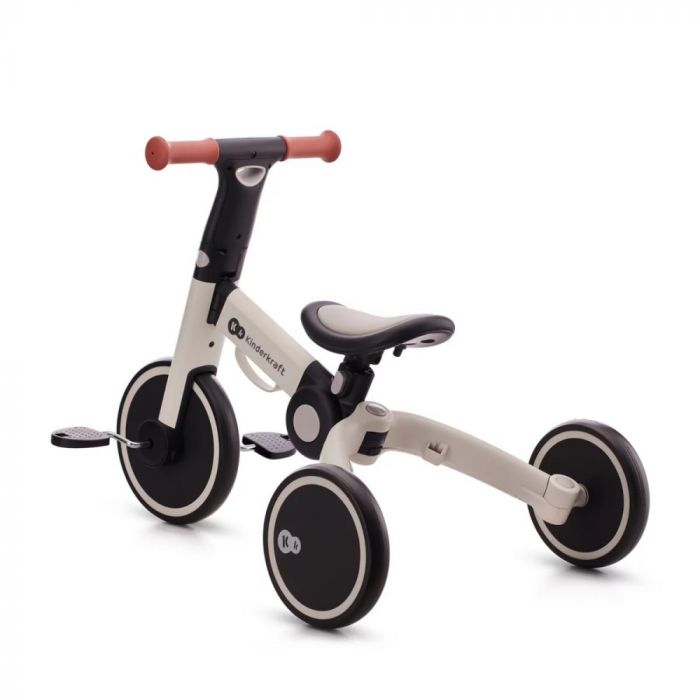 Kinderkraft 4TRIKE легкий трехколесный велосипед, беговел (от 1 до 3 лет) • Silver Grey (KR4TRI22GRY0000)